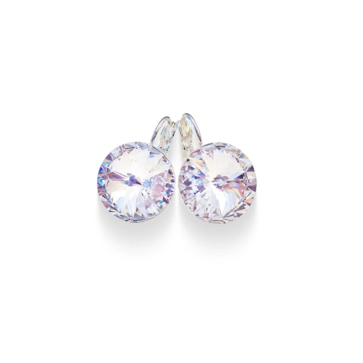 Crystal rivoli drop earrings,clear crystal