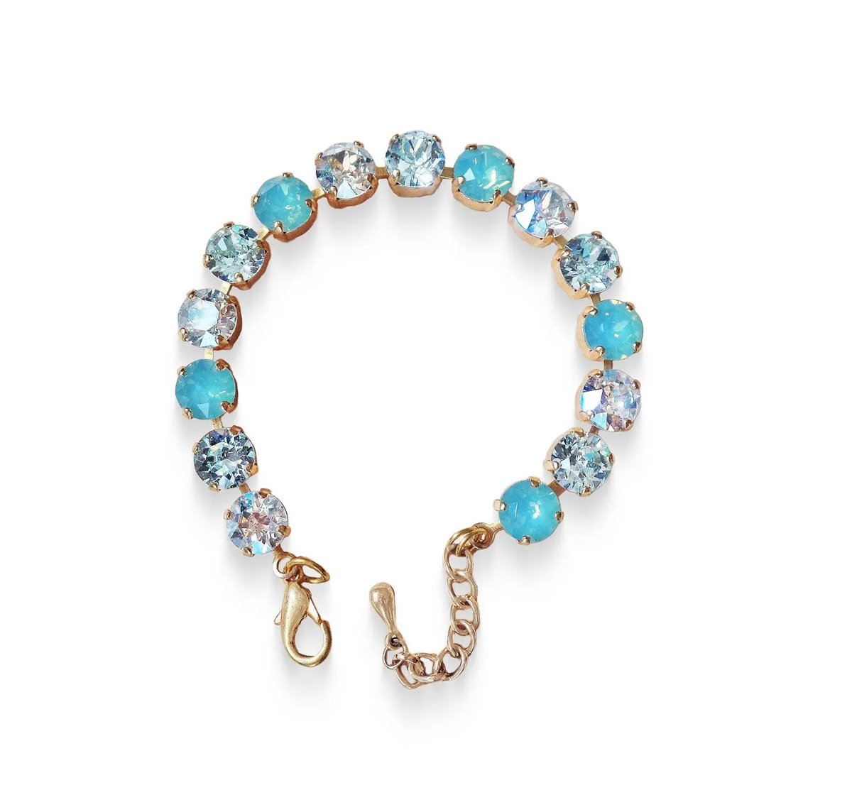 Crystal tennis bracelet,pacific opal,crystal moonlight